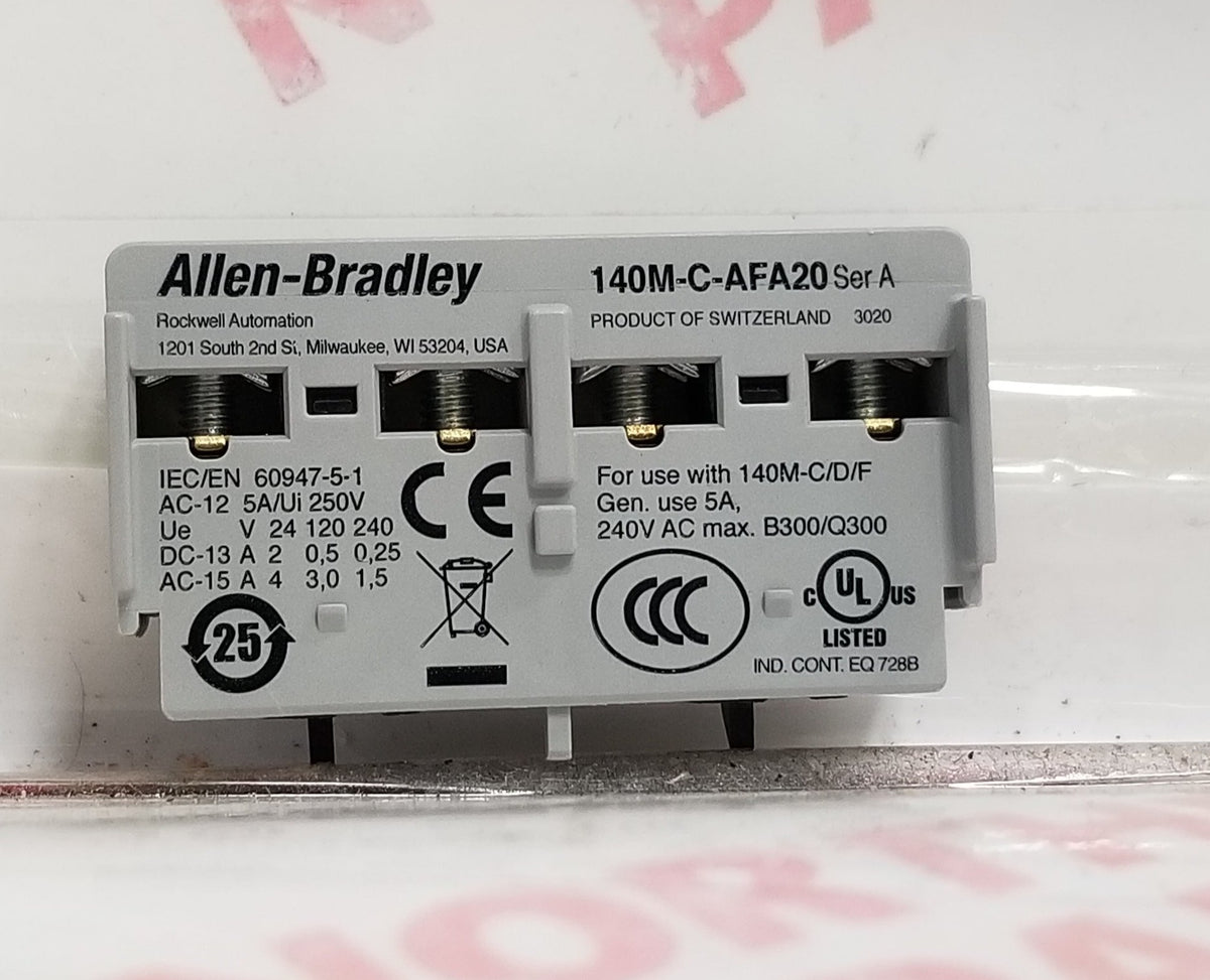 Allen-bradley 140m-c-a Contacto Auxiliar