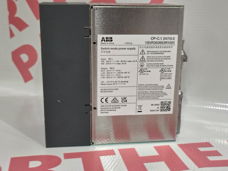 ABB 1SVR360663R1001 - Northeast Parts