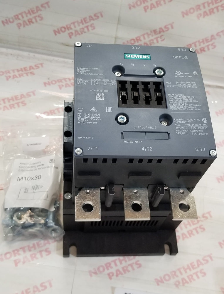 SIEMENS Contactor 3RT1064-6AF36 - Northeast Parts