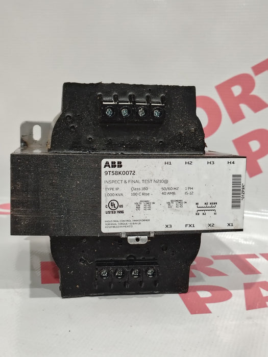 ABB General Purpose Transformer 9T58K0072 - Northeast Parts