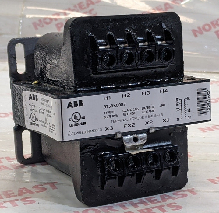 ABB General Purpose Transformer 9T58K0083 - Northeast Parts