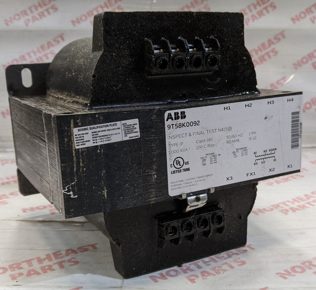 ABB General Purpose Transformer 9T58K0092 - Northeast Parts