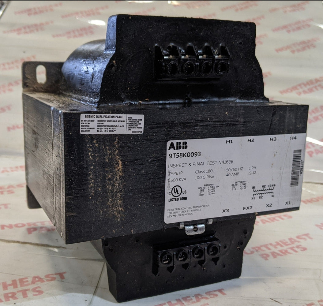 ABB General Purpose Transformer 9T58K0093 - Northeast Parts