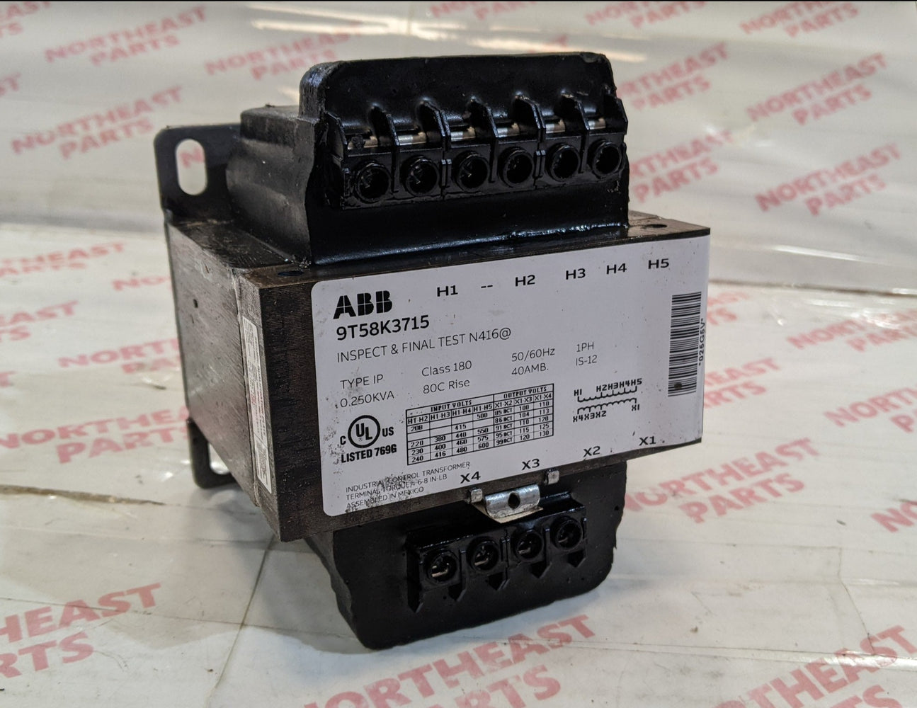 ABB General Purpose Transformer 9T58K3715 - Northeast Parts