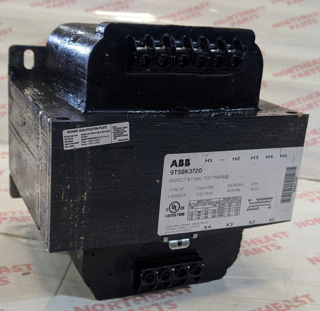 ABB General Purpose Transformer 9T58K3720 - Northeast Parts