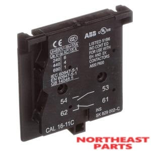 ABB Auxiliary Contact CAL16-11C - Northeast Parts