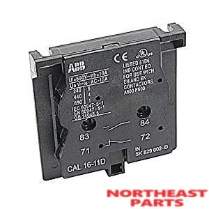 ABB Auxiliary Contact CAL16-11D - Northeast Parts