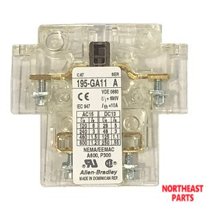 Allen-Bradley (AB) Auxiliary Contact 195-GA11 - Northeast Parts