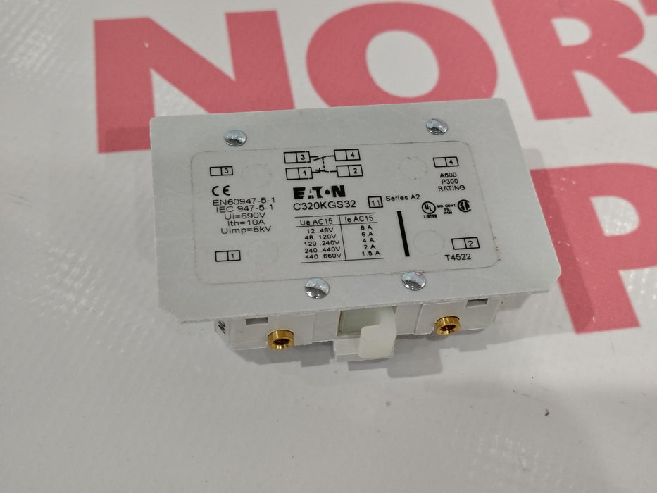 Eaton (Cutler-Hammer) Base Auxiliary Contact C320KGS32 - Northeast Parts