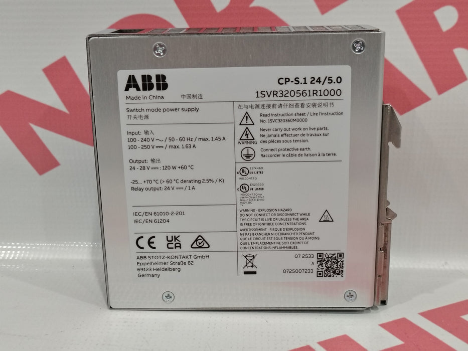 ABB Power Supply 1SVR320561R1000 - Northeast Parts