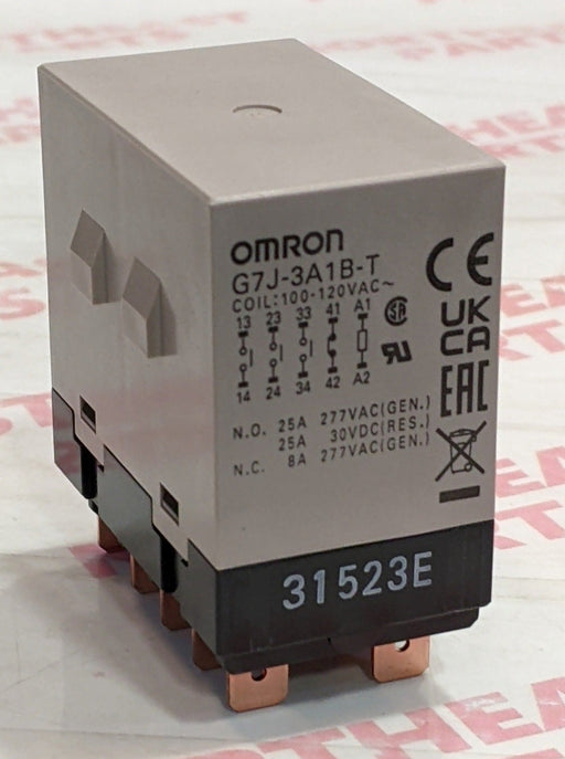 Omron Power Relay G7J-3A1B-T-W1 AC100/120 - Northeast Parts