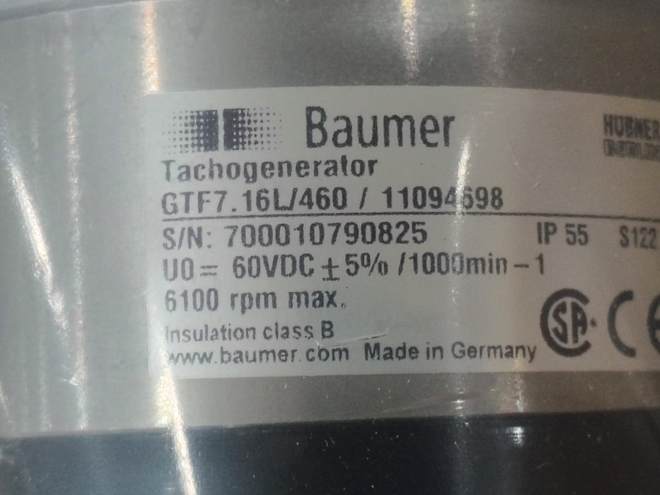 Baumer Encoder GTF7.16L/460 / 11094698 - Northeast Parts