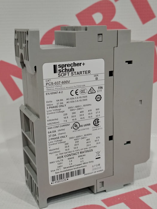 Sprecher+Schuh PCS-037-600V - Northeast Parts