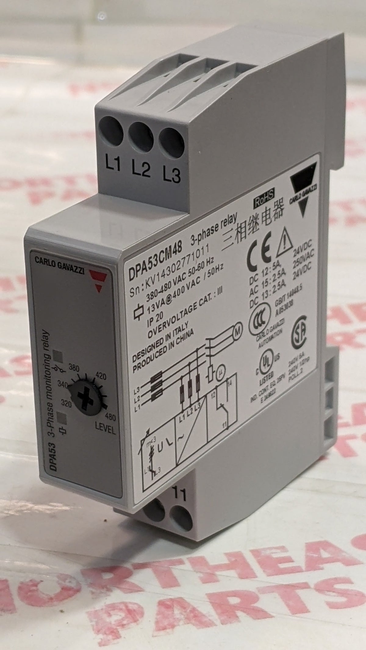 Carlo Gavazzi Relay DPA53CM48 — Northeast Parts