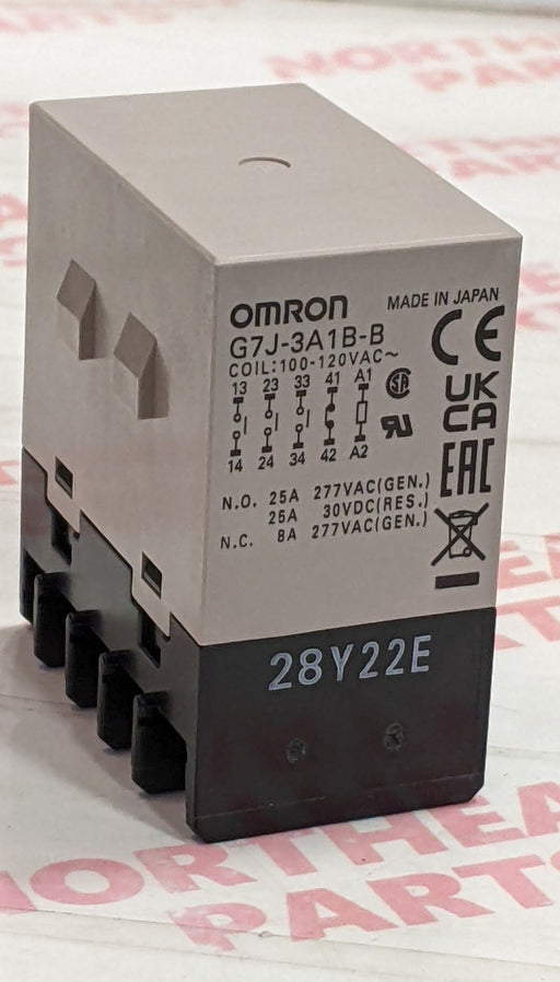 Omron Power Relay G7J-3A1B-B-W1 AC100-120 - Northeast Parts