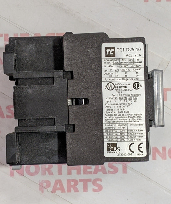 TC Contactor TC1-D2510-B6 - Northeast Parts