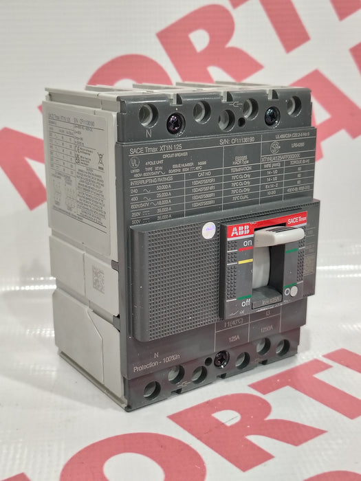 ABB CIRCUIT BREAKER XT1NU4125AFF000XXX - Northeast Parts