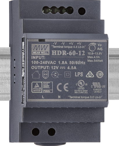 Mean Well Power Supply HDR-60-12 - Northeast Parts