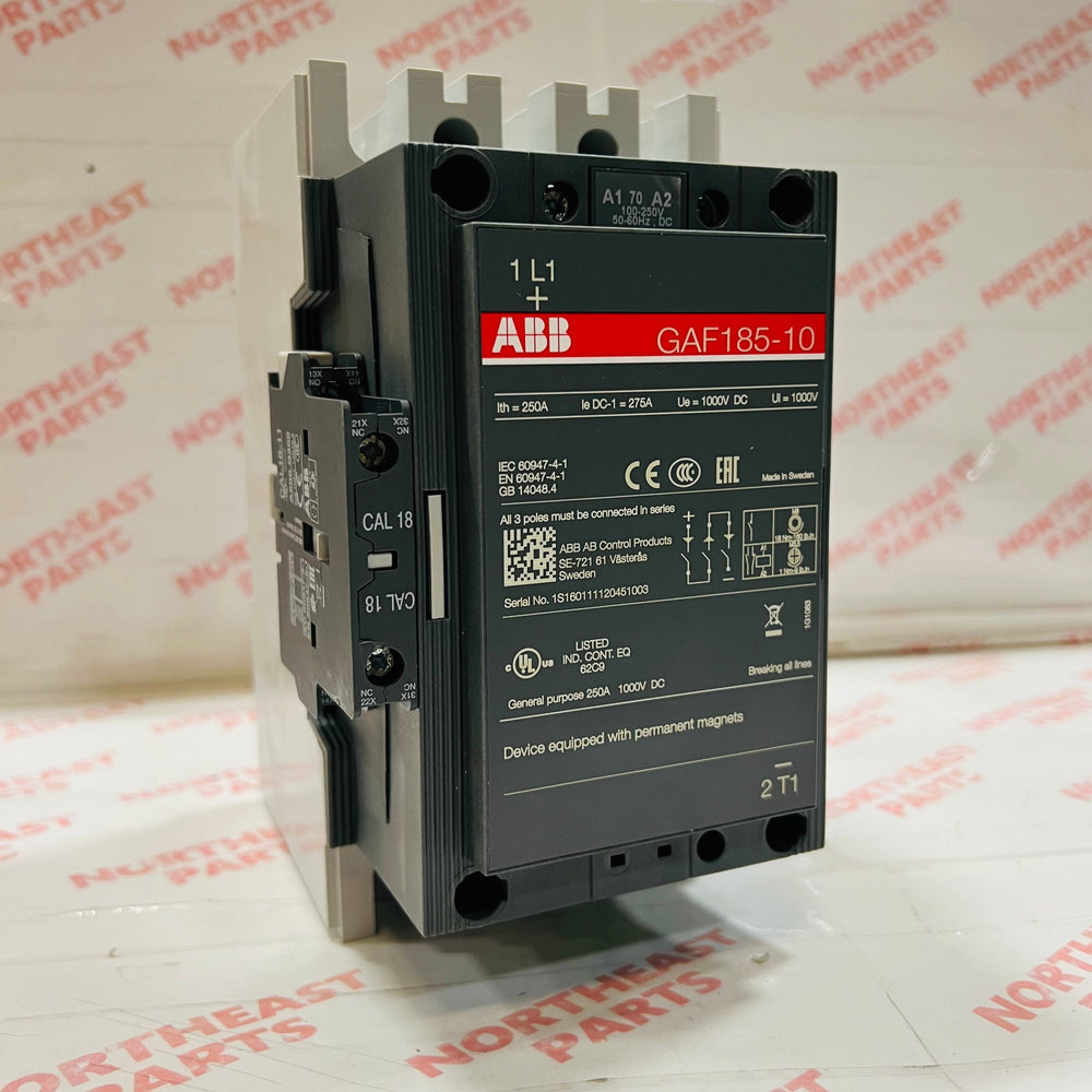 ABB Contactor GAF185-10-11-70 - Northeast Parts