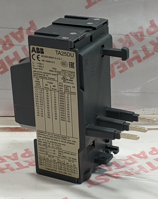 ABB Thermal Overload Relay TA25DU8.5-20 - Northeast Parts